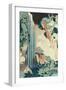 Kiso Kaido Ono No Bakufu-Katsushika Hokusai-Framed Giclee Print