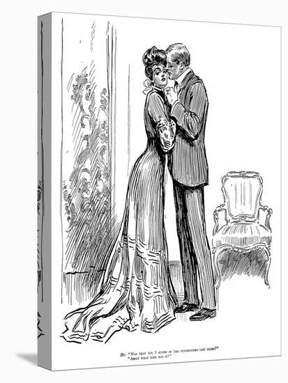 Kiss, 1903-Charles Dana Gibson-Stretched Canvas