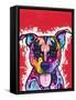 Kiss Dog-Dean Russo-Framed Stretched Canvas