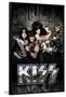 KISS - Dripping Black-null-Framed Poster