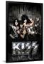 KISS - Dripping Black-null-Framed Poster