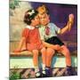 "Kiss for Ice Cream,"June 1, 1936-Henry Hintermeister-Mounted Giclee Print