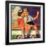 "Kiss for Ice Cream,"June 1, 1936-Henry Hintermeister-Framed Giclee Print