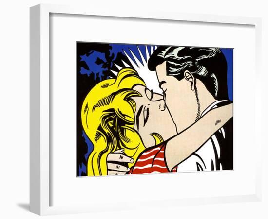 Kiss II, c.1962-Roy Lichtenstein-Framed Art Print