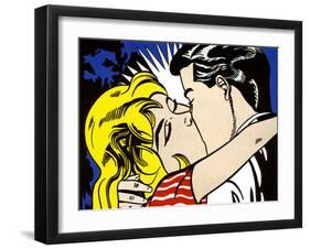 Kiss II, c.1962-Roy Lichtenstein-Framed Art Print