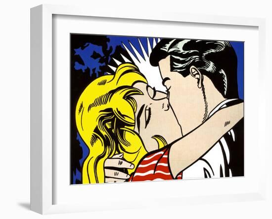 Kiss II, c.1962-Roy Lichtenstein-Framed Art Print