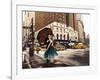 Kiss in Park Avenue-Pierre Benson-Framed Art Print