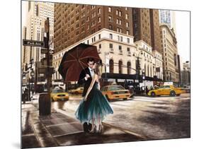 Kiss in Park Avenue-Pierre Benson-Mounted Art Print