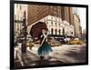 Kiss in Park Avenue-Pierre Benson-Framed Art Print