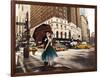 Kiss in Park Avenue-Pierre Benson-Framed Art Print