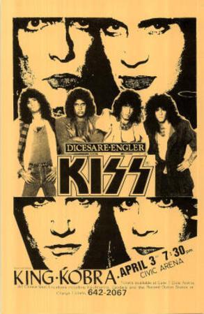 Kiss & King Kobra concert tour Music Poster' Photo | AllPosters.com