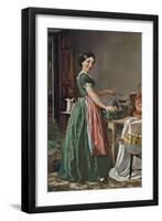 Kiss Me and You'll Kiss the Lasses-Lilly Martin Spencer-Framed Art Print