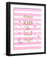 Kiss Me Good Night-Bella Dos Santos-Framed Art Print