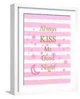 Kiss Me Good Night-Bella Dos Santos-Framed Art Print