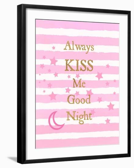 Kiss Me Good Night-Bella Dos Santos-Framed Art Print