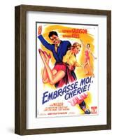 Kiss Me Kate, French Movie Poster, 1953-null-Framed Art Print