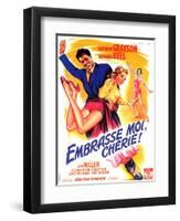 Kiss Me Kate, French Movie Poster, 1953-null-Framed Art Print