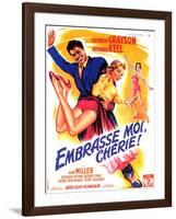 Kiss Me Kate, French Movie Poster, 1953-null-Framed Art Print