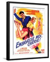 Kiss Me Kate, French Movie Poster, 1953-null-Framed Art Print