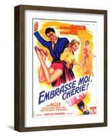 Kiss Me Kate, French Movie Poster, 1953-null-Framed Art Print