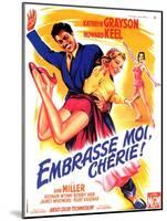 Kiss Me Kate, French Movie Poster, 1953-null-Mounted Art Print