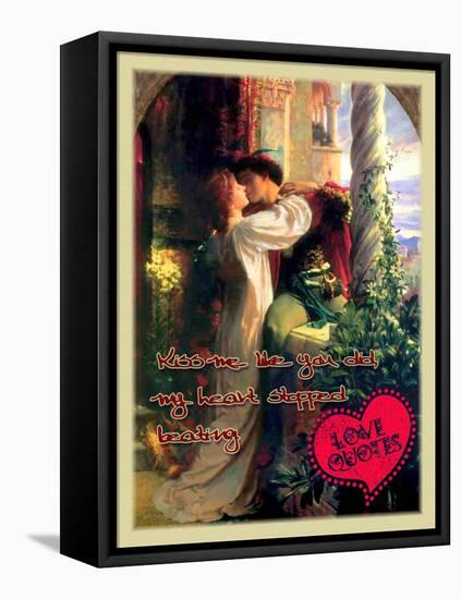 Kiss Me Like You Did-Cathy Cute-Framed Stretched Canvas