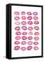 Kiss Me Quick No Words Pink-Mercedes Lopez Charro-Framed Stretched Canvas