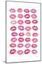 Kiss Me Quick No Words Pink-Mercedes Lopez Charro-Mounted Art Print