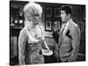 KISS ME STUPID, 1964 directed by BIILY WILDER Kim Novak and Dean Martin (b/w photo)-null-Stretched Canvas