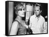 KISS ME STUPID, 1964 directed by BIILY WILDER Kim Novak and Ray Walston (b/w photo)-null-Framed Stretched Canvas
