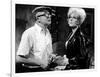 KISS ME STUPID, 1964 directed by BIILY WILDER On the set, Billy Wilder and Kim Novak (b/w photo)-null-Framed Photo