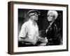 KISS ME STUPID, 1964 directed by BIILY WILDER On the set, Billy Wilder and Kim Novak (b/w photo)-null-Framed Photo