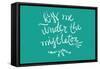 Kiss me under the mistletoe-Lantern Press-Framed Stretched Canvas