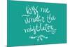 Kiss me under the mistletoe-Lantern Press-Mounted Art Print