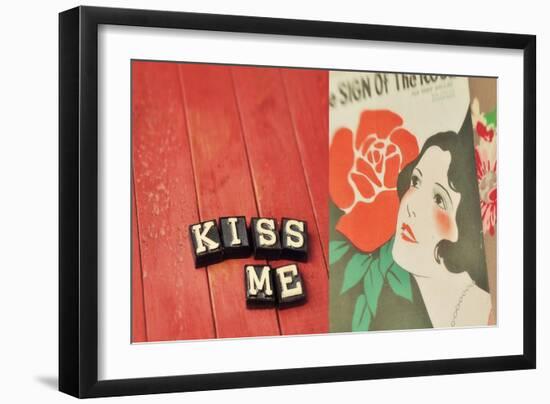 Kiss Me-Mandy Lynne-Framed Art Print