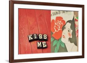 Kiss Me-Mandy Lynne-Framed Premium Giclee Print