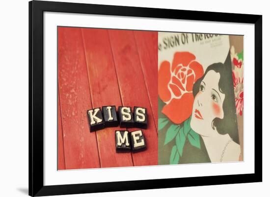 Kiss Me-Mandy Lynne-Framed Premium Giclee Print