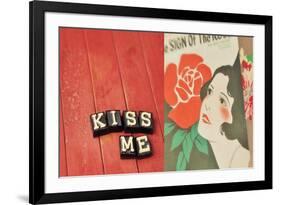 Kiss Me-Mandy Lynne-Framed Premium Giclee Print