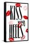 Kiss My Heels-OnRei-Framed Stretched Canvas