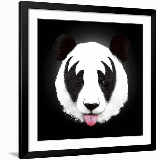 Kiss of a Panda-Robert Farkas-Framed Giclee Print