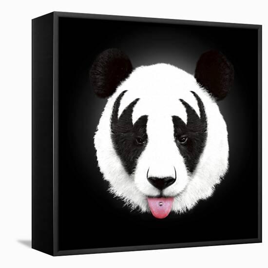 Kiss of a Panda-Robert Farkas-Framed Stretched Canvas