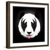 Kiss of a Panda-Robert Farkas-Framed Giclee Print