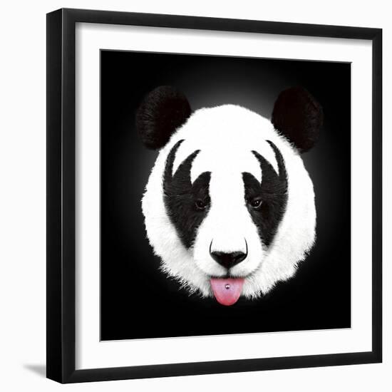 Kiss of a Panda-Robert Farkas-Framed Giclee Print