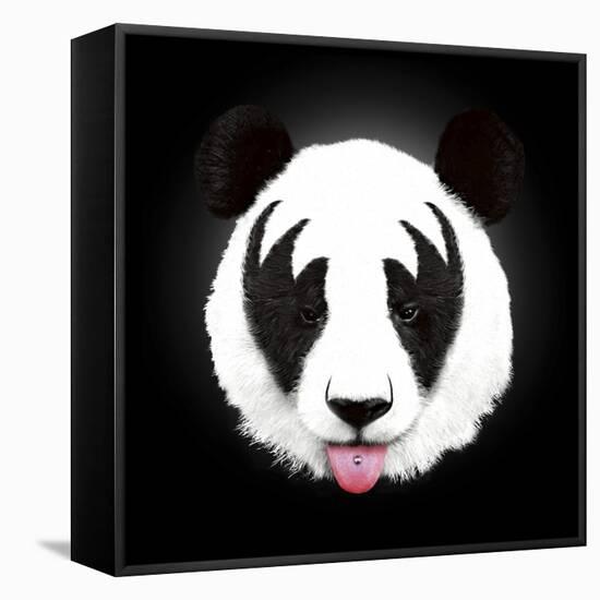 Kiss of a Panda-Robert Farkas-Framed Stretched Canvas