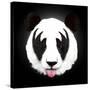 Kiss of a Panda-Robert Farkas-Stretched Canvas