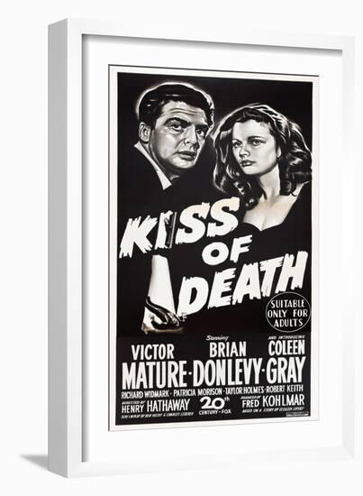 KISS OF DEATH-null-Framed Art Print