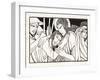 Kiss of Judas, 1926-Eric Gill-Framed Giclee Print