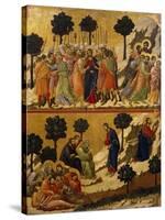 Kiss of Judas, and Prayer on Mount of Olives-Duccio Di buoninsegna-Stretched Canvas
