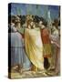 Kiss of Judas, Detail from Life and Passion of Christ-Giotto di Bondone-Stretched Canvas