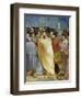 Kiss of Judas, Detail from Life and Passion of Christ-Giotto di Bondone-Framed Giclee Print